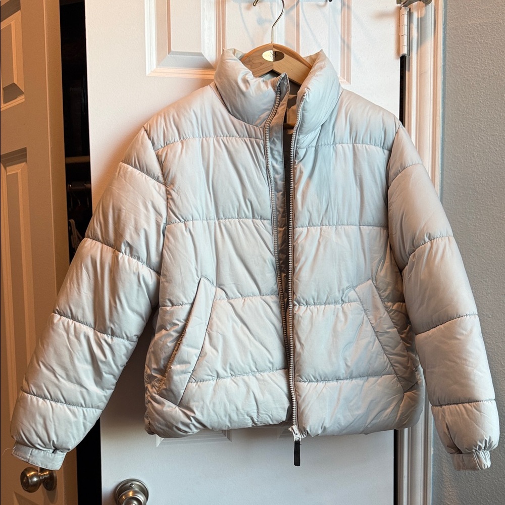H&M Light Gray Puffer Jacket